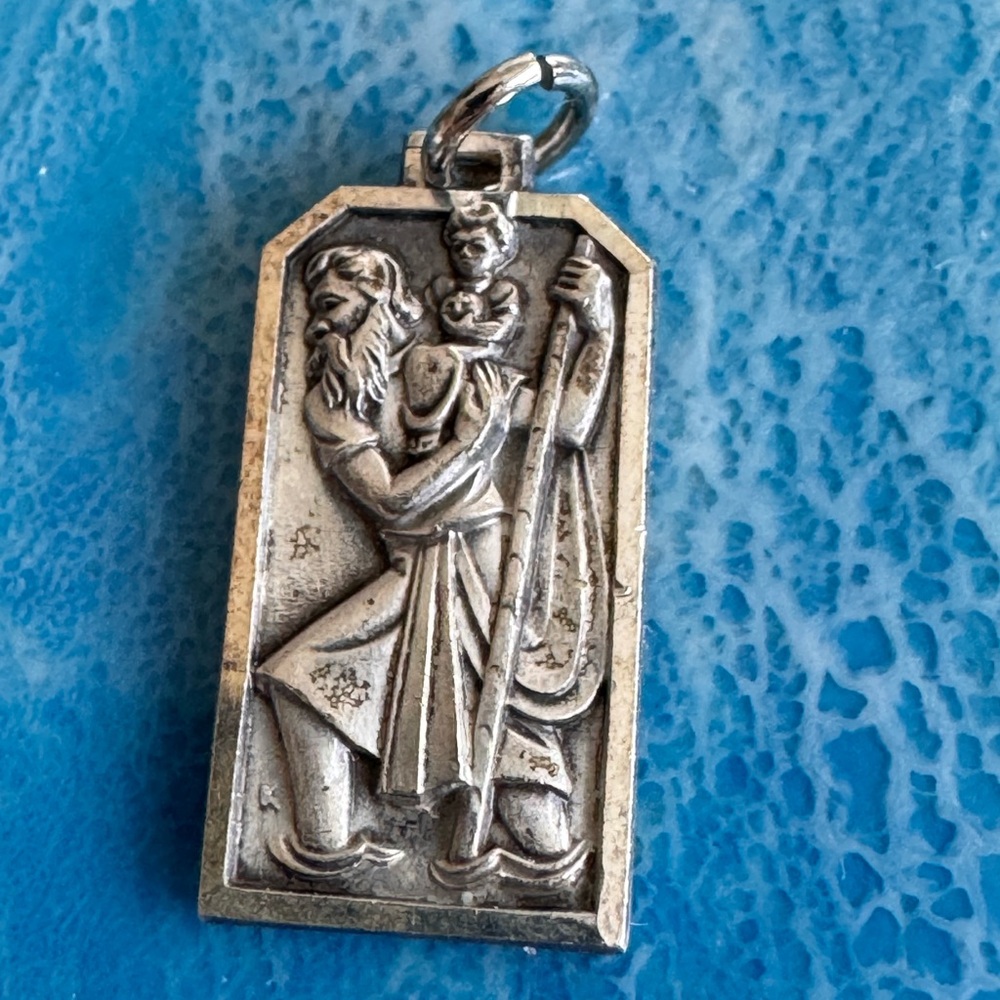 Vintage religious medal